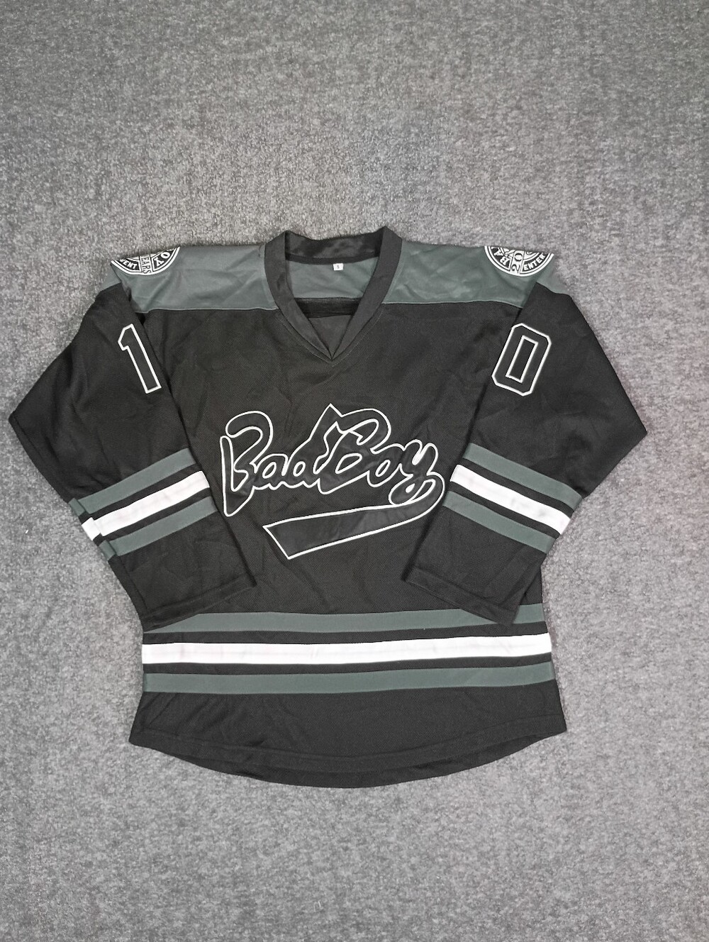 Bad Boy Biggie #10 Hockey Jersey Fight Strap 20 Years Entertainment Men's S.mall
